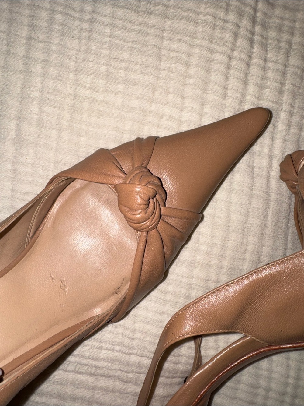 Chic Aldo Nude Slingback Heels – Elegant Pointed Toe Statement Pumps - Picture 7 of 7